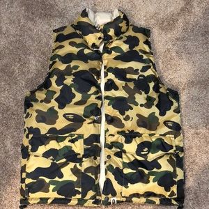 Bathing Ape Reversible Camo Vest.